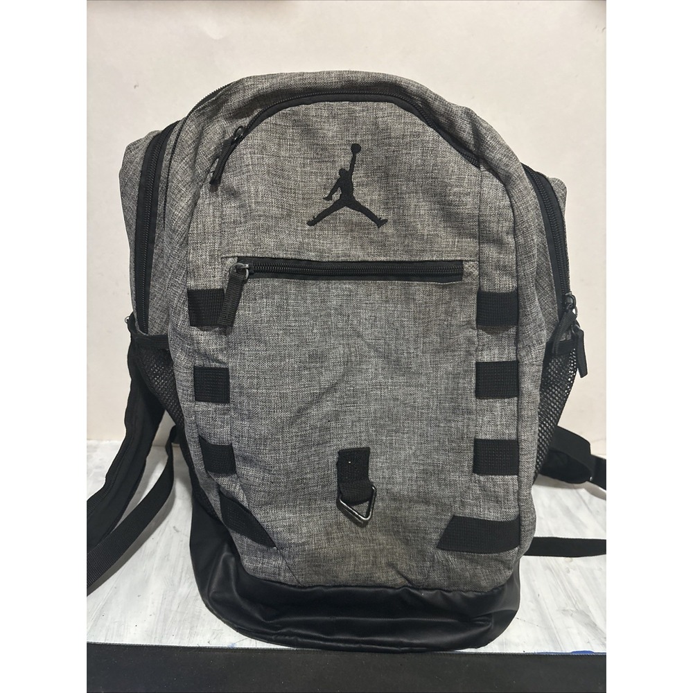 Jordan Gray Backpack 16 Inch Mens School Work Bag Jumpman Heathered